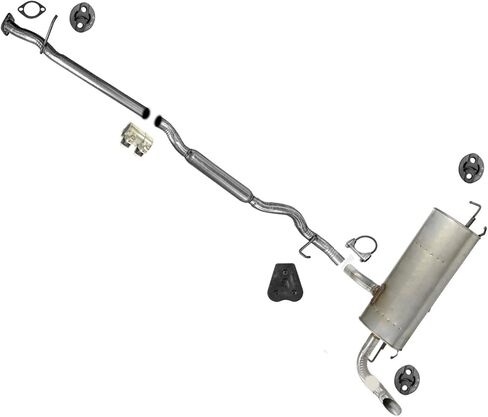 Rear Muffler Exhaust Pipe System Replacement Parts for 2014 2015 2016 2017 2018 2019 2020 Nissan Rouge 2.5L in Kuwait