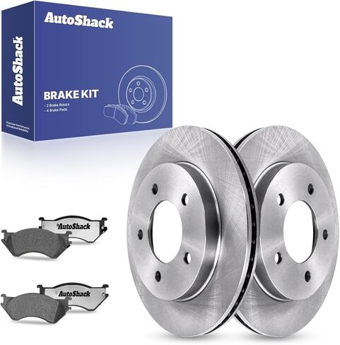 دوارات الفرامل الأمامية ومنصات السيراميك من AutoShack لسيارة Ford، F-150 1999-2003 F-150 Heritage 2004، 4WD RWD V6 4.2L V8 4.6L 5.4L - 12.13 بوصة (308 مم)، 5 عروات in Kuwait