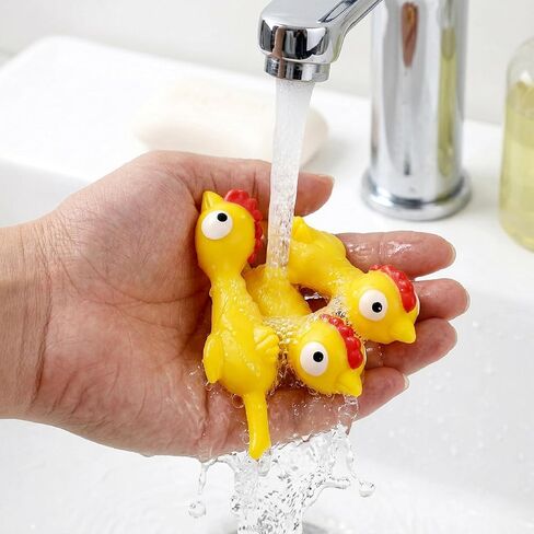 20 Pack Slingshot Rubber Chickens, Rubber Chicken Slingshot Flying Chicken Flingers, Novelty Toys & Amusements Flicking Chicken Toys for Party Favors Activities Birthday Gifts in Saudi Arabia