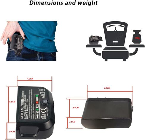 Replace Black and Decker 18V Battery Charger 90556254-01 9.6V-18V NiMh & NiCadBattery HPB12 FS12B HPB14 FSB14 HPB18 HPB18-OPE FSB18 HPB96 FSB96... in Saudi Arabia