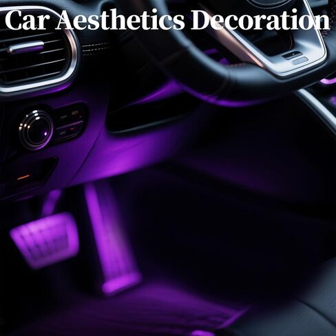 DIBMS RGB Car Strobe Safety Lights with Remote,Interior LED Light for Car Accessories Women Men Husband Birthday Gift APP Control with USB Port Music Sync Color Change for Truck Decor 12V Dashboard in Saudi Arabia