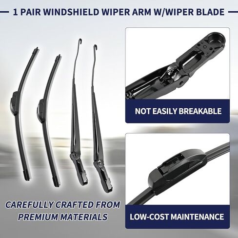 Magimaker‎ F81Z17527AA F81Z17526AA 1 Pair Windshield Wiper Arm w/Wiper Blade Fit for Ford F250 F350 F450 F550 Super Duty 1999-2007 / Excursion 2000-2005# 403717527AA 4C3Z17526AA in Kuwait