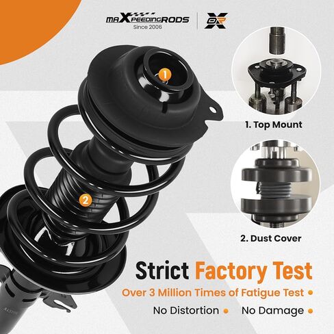 مجموعة دعامة أمامية من maxpeedingrods مكونة من قطعتين لسيارة Dodge Dart FWD 2013-2016، زوج تعليق ممتص الصدمات الأمامي مع استبدال زنبركي ملفوف 272641 272642 XS857220121 XS857220222 in Kuwait