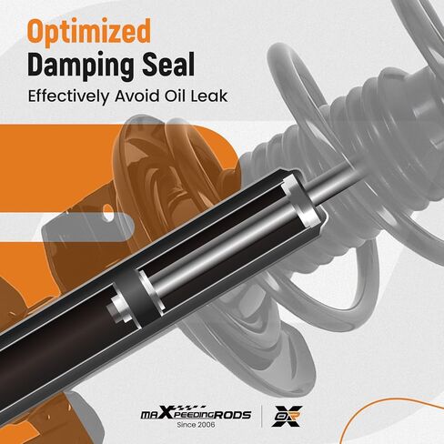 مجموعة دعامة أمامية من maxpeedingrods مكونة من قطعتين لسيارة Dodge Dart FWD 2013-2016، زوج تعليق ممتص الصدمات الأمامي مع استبدال زنبركي ملفوف 272641 272642 XS857220121 XS857220222 in Kuwait