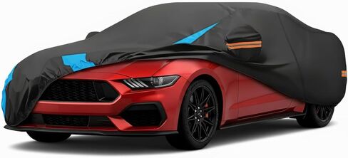 Car Cover Waterproof All Weather, Compatible with Corvette C4 C5 C6 C7 C8 (1980-2025) Outdoor 6 Layer Heavy Duty Custom Fit Full Exterior Covers Rain Sun Dust Scratch Protection in Kuwait