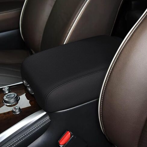 Gloves for Infiniti QX60 2021 2020 2019 2018 2017 2016 2016 2015 2014 2013 Center Console Cover (Black) Waterproof Scratch-Resistant Leather Handrail Cover for Infiniti QX60 Accessories in Kuwait