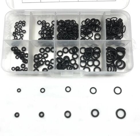 250Pcs 10 Sizes O-ring Set Seal Ring Oil Resistant And High Temperature Nitrile Rubber in Kuwait