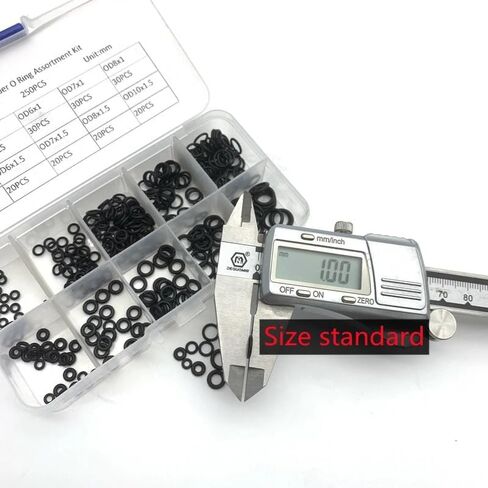 250Pcs 10 Sizes O-ring Set Seal Ring Oil Resistant And High Temperature Nitrile Rubber in Kuwait