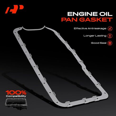 A-Premium 4.9L Engine Oil Pan Gasket Set, Compatible with Ford F-150 1988-1996, F-250/F-350 1988-1996, Bronco 1988-1992, E-350 E-250 E-150 Econoline Club Wagon, E-350 E-250 E-150 Econoline in Kuwait