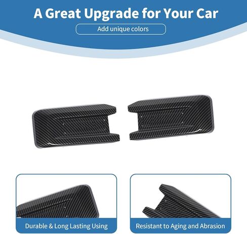 for F150 Raptor Front Bumper Trim Cover Fit for Ford F150 Raptor 2015-2020 Black Carbon Fiber Exterior Accessories 2pcs in Kuwait