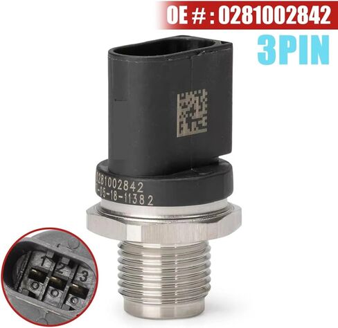 مفاتيح ضغط زيت السيارة، لدودج، لـ Sprinter 2500 2005 2006 2007 2008 2009 مستشعر ضغط السكك الحديدية لحقن الوقود التلقائي 0281002842 0061536528 in Kuwait