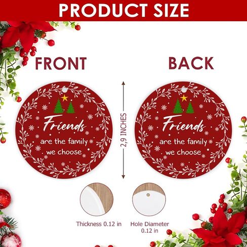 Sportyzen 2025 Christmas Ornament - Cardinal is The Greatest Ceramic Ornament – Celebrating Family This Christmas Ornament, Gift for Family, Friends in Saudi Arabia