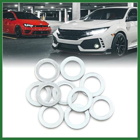 Motoforti 10pcs Universal Engine Oil Crush Washers Drain Plug Gaskets 12mm ID. 19.7mm OD. for Car Long-lasting in Kuwait