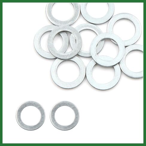 Motoforti 10pcs Universal Engine Oil Crush Washers Drain Plug Gaskets 12mm ID. 19.7mm OD. for Car Long-lasting in Kuwait
