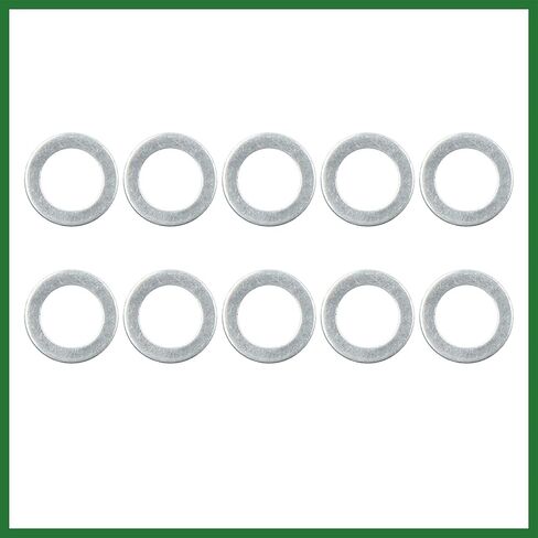 Motoforti 10pcs Universal Engine Oil Crush Washers Drain Plug Gaskets 12mm ID. 19.7mm OD. for Car Long-lasting in Kuwait