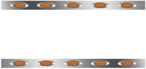 Technical Precision Replacement for Freightliner Century 112 Year 2000 Stainless Steel Sleeper Panels W/ 5 M1 Lights PER Side and 20IN Extension in Kuwait