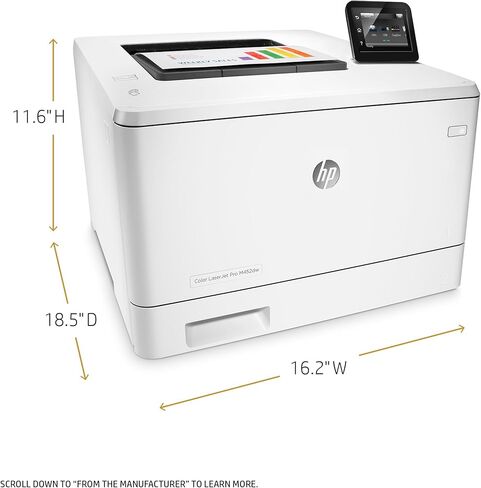 HP Laserjet Pro M452dw Wireless Color Printer, (CF394A) (Renewed) in Kuwait