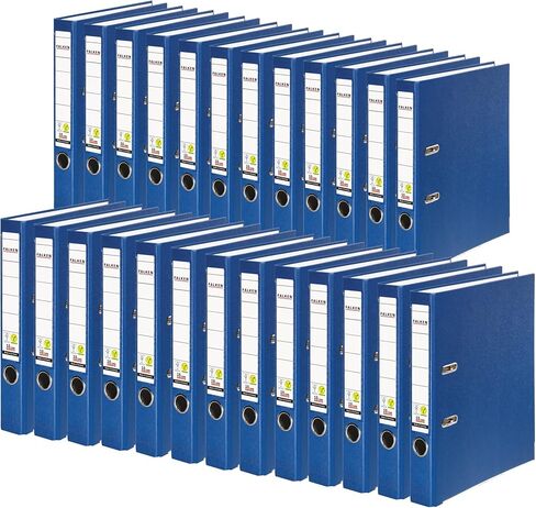 FALKEN Vegan PP Lever Arch File، A4، 5 سم العمود الفقري - أزرق، حزمة 25 in Kuwait
