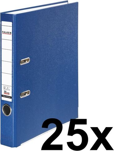 FALKEN Vegan PP Lever Arch File، A4، 5 سم العمود الفقري - أزرق، حزمة 25 in Kuwait
