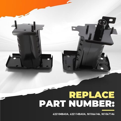 1 Pair Front Bumper Mounting Brackets Compatible with 2014-2019 Rogue Left and Right Side Black Bumper Bracket 622104BA0A 622114BA0A in Kuwait