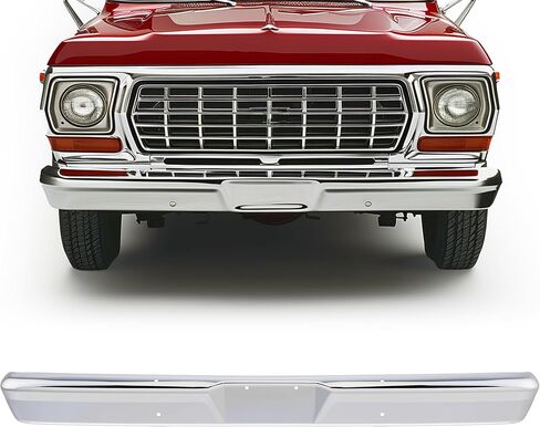 شريط الوجه الأمامي من KUAFU متوافق مع 1964-1977 Ford F100 F250 F350 1975-1977 F150 F500 لاستبدال C4TZ17757D، FO1002102 - فضي in Kuwait