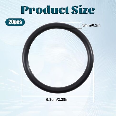 20 Pcs Bumper Quick Release O Rings Bumper Fasteners Washers Replacement Quick Release Rubber Bands Washers for Car Bumper (Black) in Kuwait