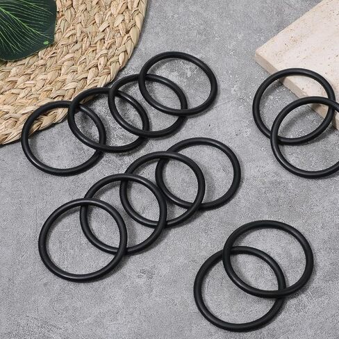 20 Pcs Bumper Quick Release O Rings Bumper Fasteners Washers Replacement Quick Release Rubber Bands Washers for Car Bumper (Black) in Kuwait