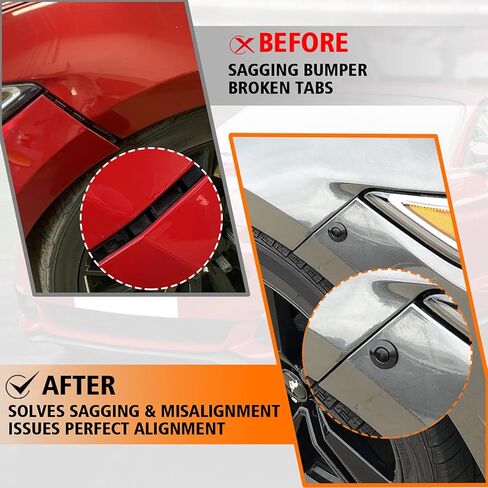 JERBOR Front Bumper Tabs Reinforcement Mounts Repair Kit for Ford Mustang 2015-2017, Front Bumper Reinforcement Kit in Kuwait