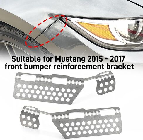 JERBOR Front Bumper Tabs Reinforcement Mounts Repair Kit for Ford Mustang 2015-2017, Front Bumper Reinforcement Kit in Kuwait