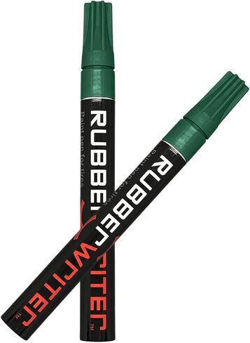 قلم طلاء ColorLugs المطاطي لإطارات السيارات | علامة زيتية لحروف الإطارات | حبر مقاوم للماء | تجفيف سريع | نصيحة متوسطة الحجم | تقدم بطلبك في المنزل | اللون: أخضر | عبوة من قلمين in Saudi Arabia
