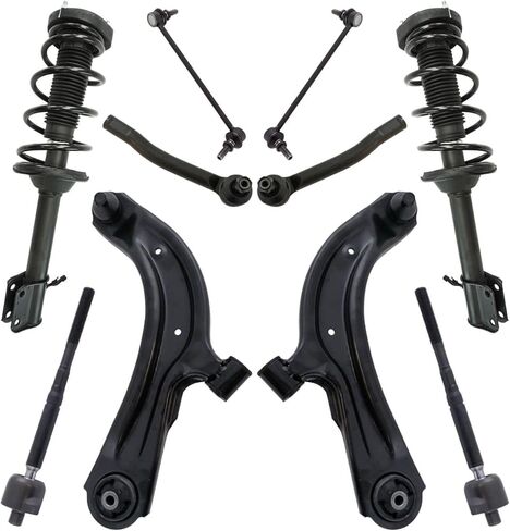 For 10 Piece Steering & Suspension Kit Strut Assemblies Control Arms Tie Rod Mod-A26M-44469 in Saudi Arabia