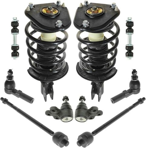 For 10 Piece Steering & Suspension Kit Loaded Struts Tie Rods Ball Joints End Links Mod-A26M-41107 in Kuwait