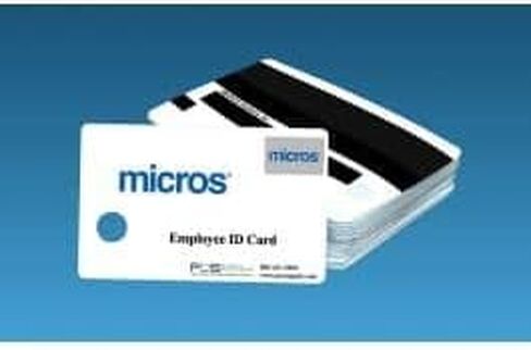 White MICROS Magnetic ID Cards (25/set) in Saudi Arabia