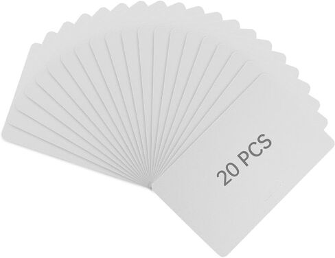 30pcs Blank PVC Cards for ID Badge Printers, 0.76mm/30 mil Thickness Plastic Card, Plastic Blank Card for Business Office with Slot Punch, Compatible with Most Photo ID Badge Printer(Frosted Version) in Saudi Arabia