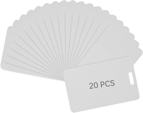 30pcs Blank PVC Cards for ID Badge Printers, 0.76mm/30 mil Thickness Plastic Card, Plastic Blank Card for Business Office with Slot Punch, Compatible with Most Photo ID Badge Printer(Frosted Version) in Saudi Arabia