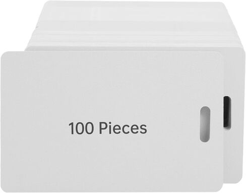 30pcs Blank PVC Cards for ID Badge Printers, 0.76mm/30 mil Thickness Plastic Card, Plastic Blank Card for Business Office with Slot Punch, Compatible with Most Photo ID Badge Printer(Frosted Version) in Saudi Arabia