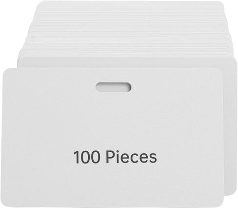 30pcs Blank PVC Cards for ID Badge Printers, 0.76mm/30 mil Thickness Plastic Card, Plastic Blank Card for Business Office with Slot Punch, Compatible with Most Photo ID Badge Printer(Frosted Version) in Saudi Arabia