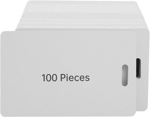 30pcs Blank PVC Cards for ID Badge Printers, 0.76mm/30 mil Thickness Plastic Card, Plastic Blank Card for Business Office with Slot Punch, Compatible with Most Photo ID Badge Printer(Frosted Version) in Saudi Arabia