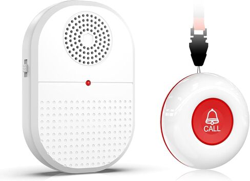 CallToU Wireless Caregiver Pager Call Button أنظمة التنبيه الطبية للحياة لكبار السن في المنزل المعاقين، مراقبة كبار السن للمريض، ممرضة الاتصال بجرس المساعدة، نظام المساعدة في الاتصال بالاهتزاز (2) in Kuwait
