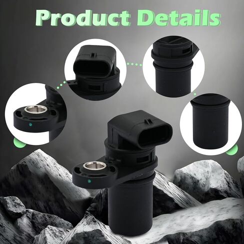 Engine Crank Crankshaft Position Sensor V6 V8 3.7L Compatible with Dodge for Jeep Grand Cherokee 300 Aspen Challenger Charger Commander Durango for Ram 1500 2500 3500 09-13 Replaces 5149230AA PC834 in Kuwait
