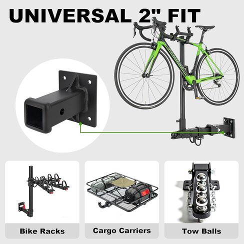 Hitch Wall Mount,Bolt-On 2 Inch Hitch Receiver Tube - 15,000 lbs GTW, Wall Mount & Trailer Adapter, Universal Tow Hitch with Mounting Hardware & Lock Pin in Saudi Arabia