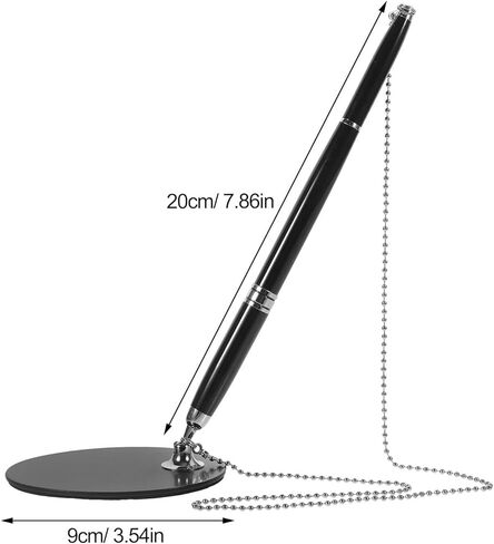 قلم توقيع Abaodam Counter مع حامل 0.5 مم قلم حبر جاف أسود للأعمال المكتبية للاستخدام المكتبي in Kuwait