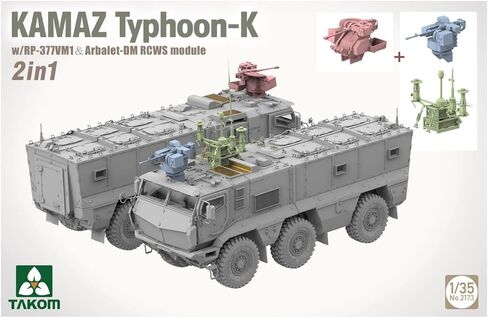 TAKOM 2173 KAMAZ Typhoon-K with RP-377VM1 & Arbalet 2-in-1 Scale 1:35 Model Making in Saudi Arabia