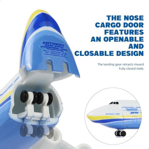 1/400 Antonov 225 Airplane Model Openable Cabin with Stand, Mriya AN-225 Resin Cargo Plane Model Kit for Adult Military Airplane Decoration Display Ornaments Gift in Saudi Arabia