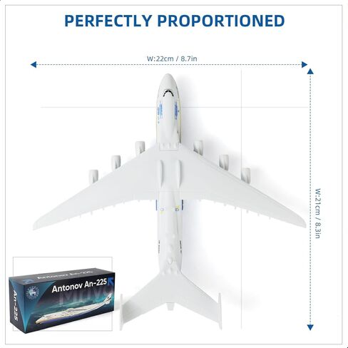 1/400 Antonov 225 Airplane Model Openable Cabin with Stand, Mriya AN-225 Resin Cargo Plane Model Kit for Adult Military Airplane Decoration Display Ornaments Gift in Saudi Arabia