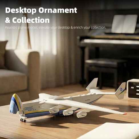 1/400 Antonov 225 Airplane Model Openable Cabin with Stand, Mriya AN-225 Resin Cargo Plane Model Kit for Adult Military Airplane Decoration Display Ornaments Gift in Saudi Arabia