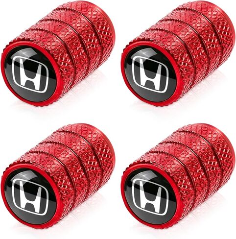 4pcs Tire Valve Stem Caps, Compatible with Toyota TRD Sequoia Tundra Tacoma 4Runner Trucks Series Stem Cap Universal Car Air Cover Car Accessories for Cars, SUV, Truck, Motorcycles Red in Saudi Arabia