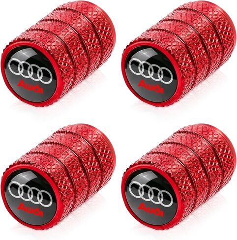 4pcs Tire Valve Stem Caps, Compatible with Toyota TRD Sequoia Tundra Tacoma 4Runner Trucks Series Stem Cap Universal Car Air Cover Car Accessories for Cars, SUV, Truck, Motorcycles Red in Saudi Arabia