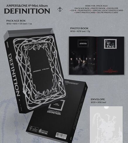 AMPERS&ONE DEFINITION 4th Mini Album [HERE Ver.] Photobook + CD + 2Photocard + Lucky Photocard + Unit PhotoCard + Film Photo (GOD) in Kuwait