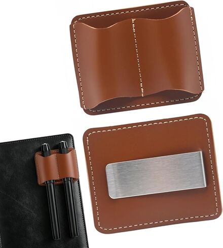KEUYE Pen Holder Compatible with Moleskine-Brown,Handmade Leather Secure Pen Clip Compatible with Moleskine for Notebooks Journals Planners Bibles,1PC in Kuwait